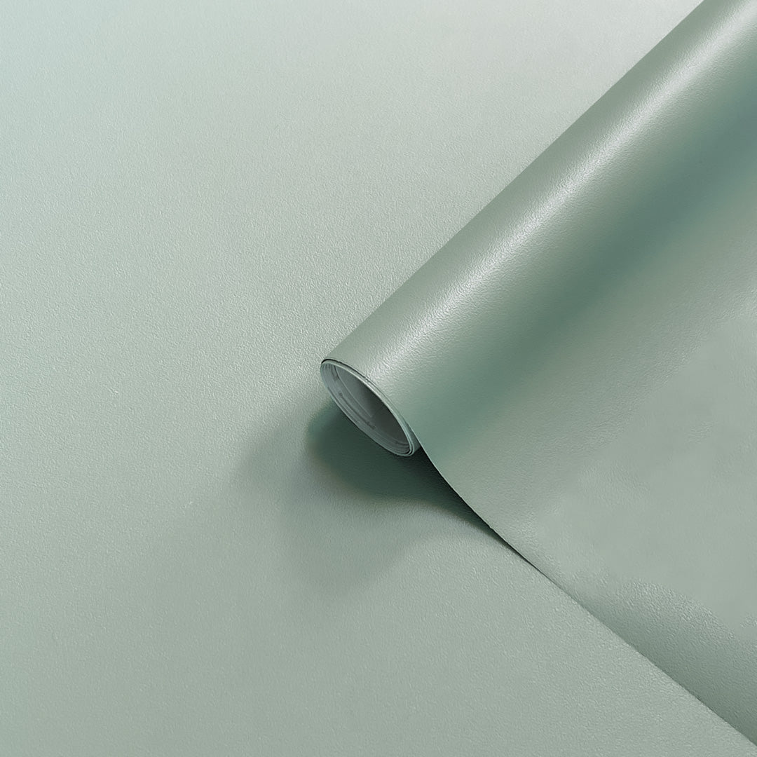 Premium mint green kontaktplast gir et ensfarget og stilrent uttrykk i en behagelig grønnfarge. Passer god til fornyelse av kjøkken og bad.