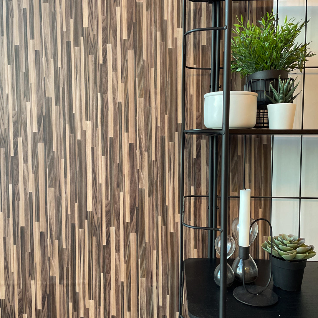 Premium Birmingham brun kontaktplast 90 cm x 2,1 meter