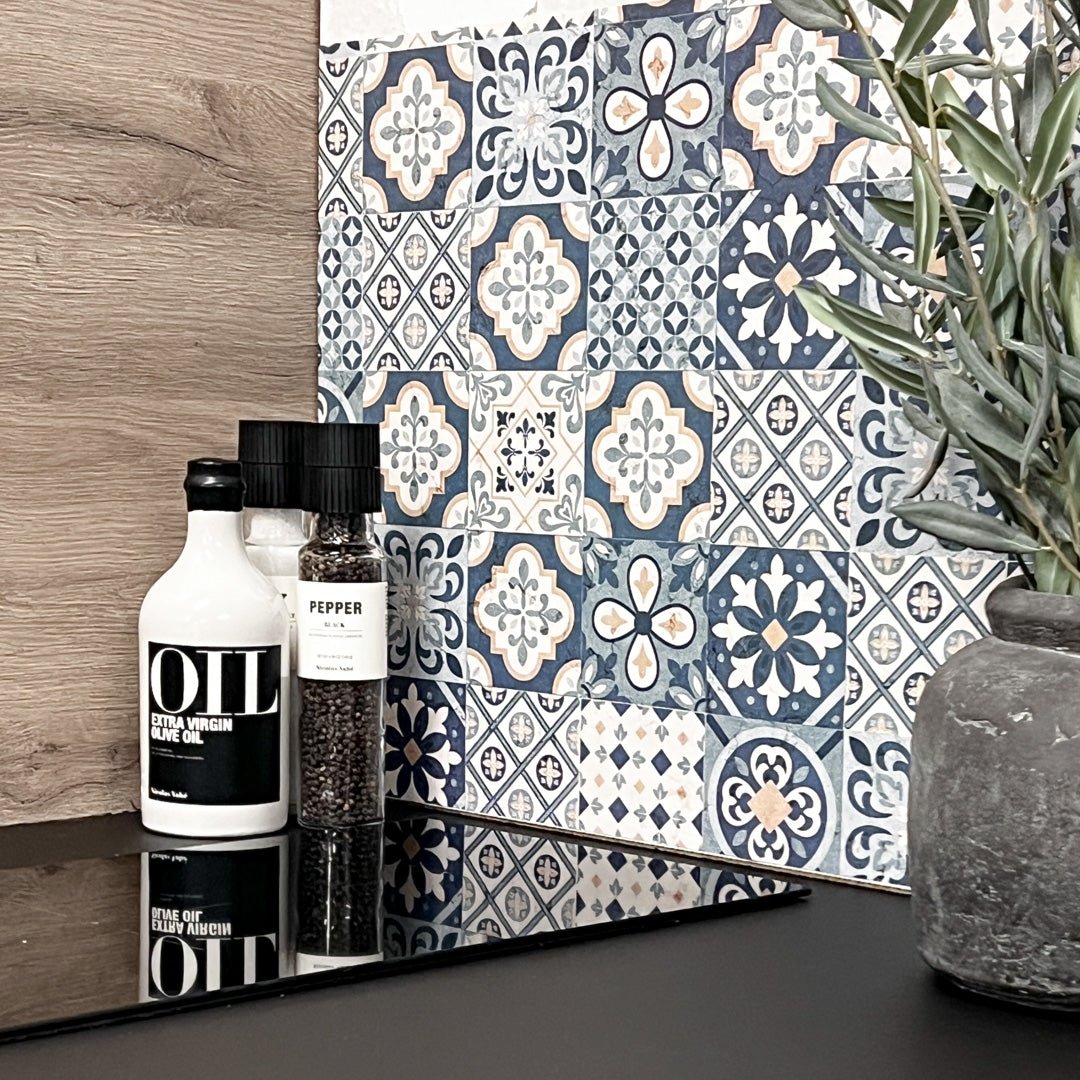 Vareprøve: Cassablue tiles kontaktplast - Lindas Dekor