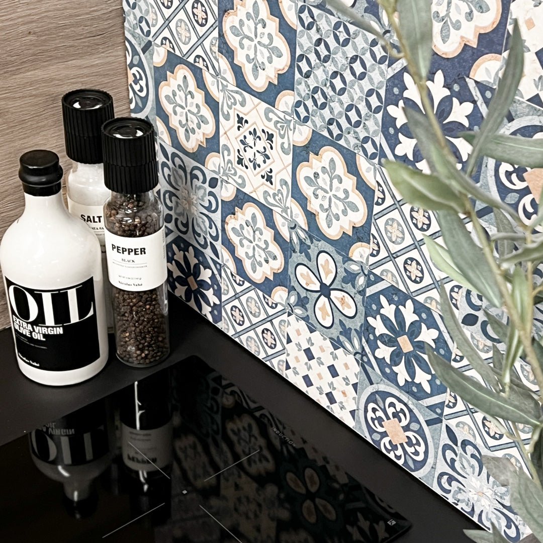 Vareprøve: Cassablue tiles kontaktplast - Lindas Dekor