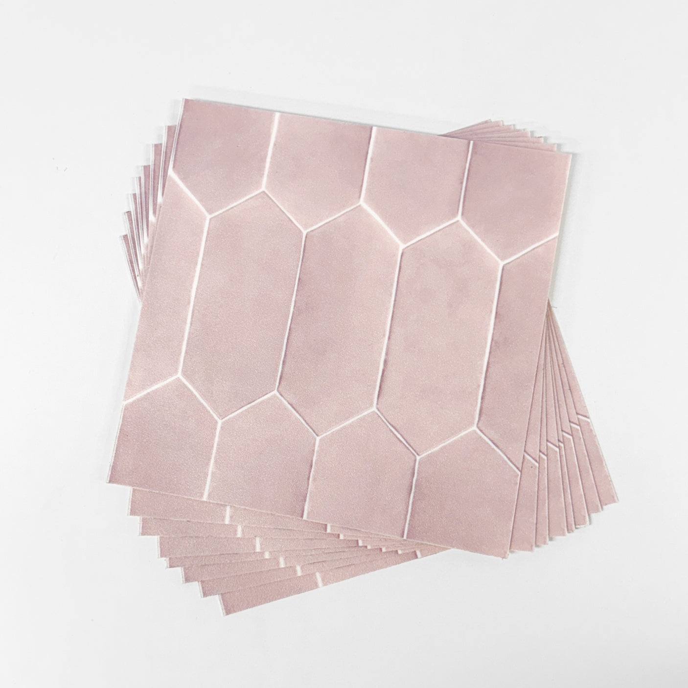 Mathilde pudderrosa selvklebende fliser