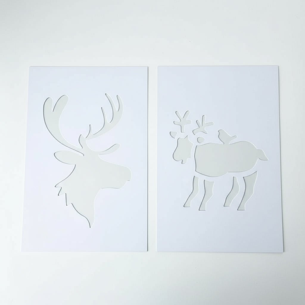 2 - pk Julesjablonger 22 x 35 cm - Lindas Dekor