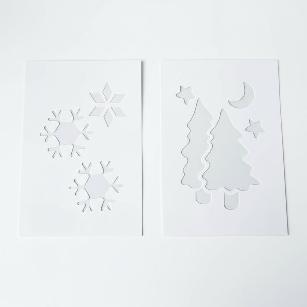 2 - pk Julesjablonger 22 x 35 cm - Lindas Dekor