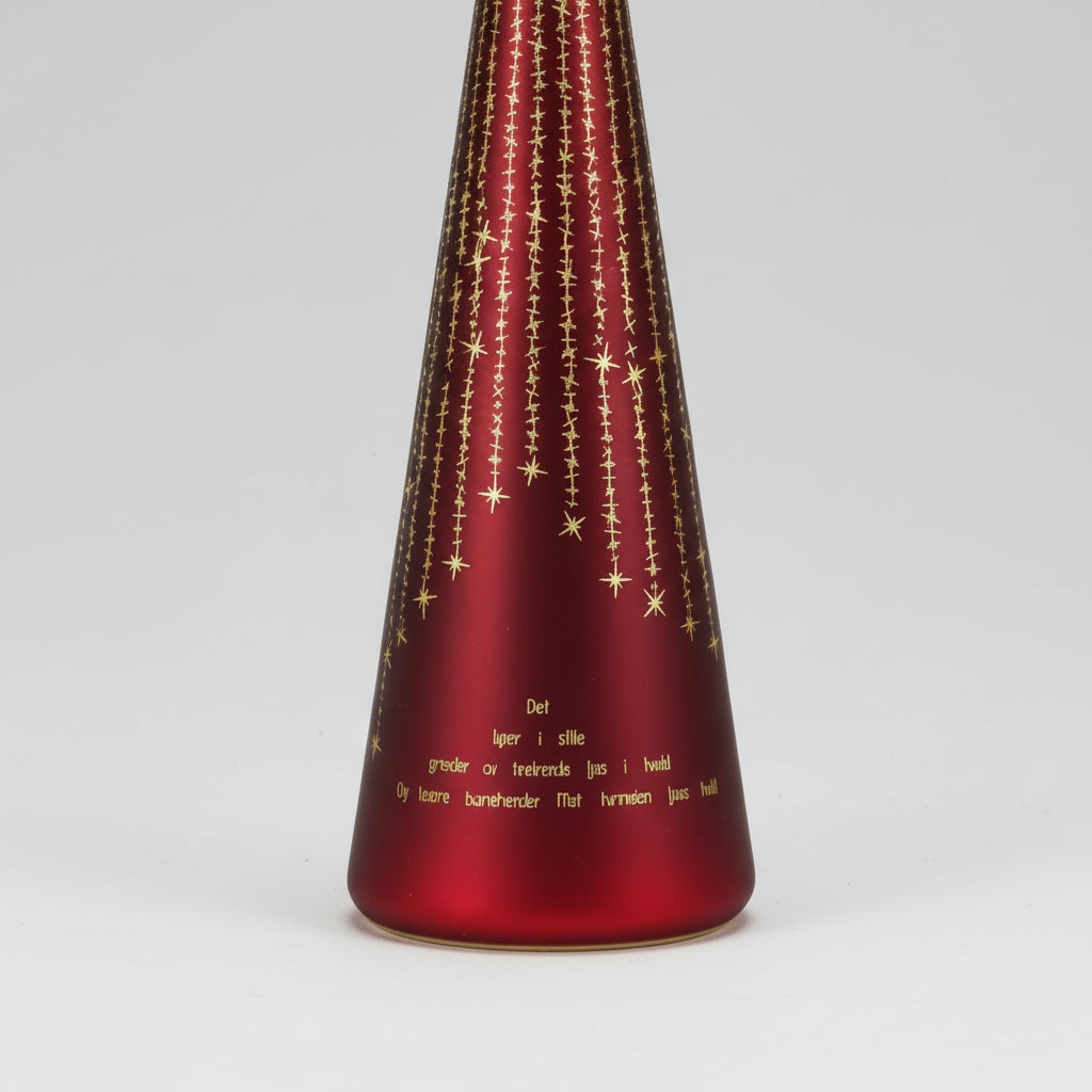 LED-ljus "Det lyser..." Röd kon 25 cm