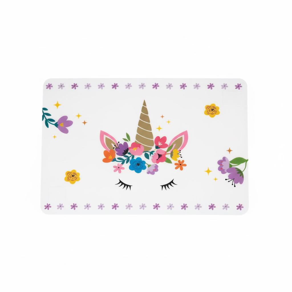 Bordbrikke Enhjørning transparent