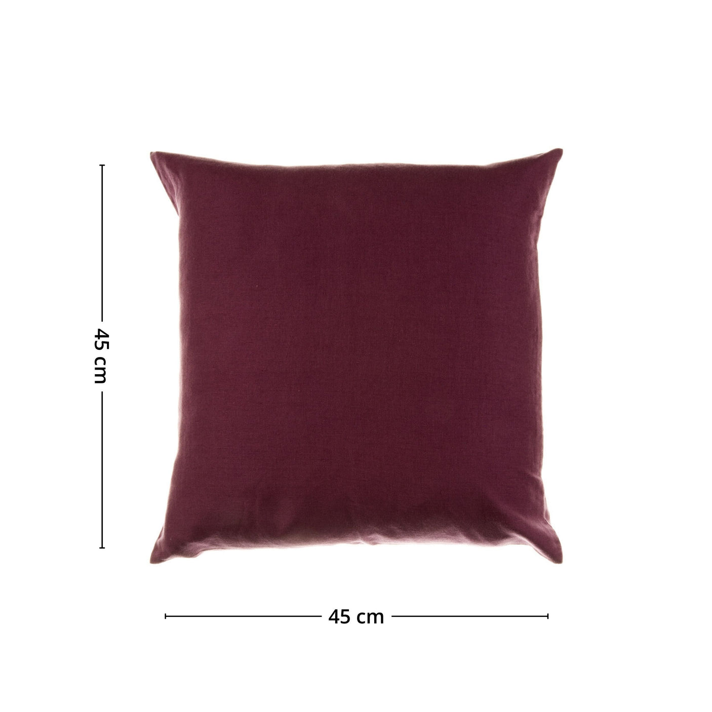 Lilla tekstiltrekk til pyntepute, laget i naturlig lin- og bomullsblanding.