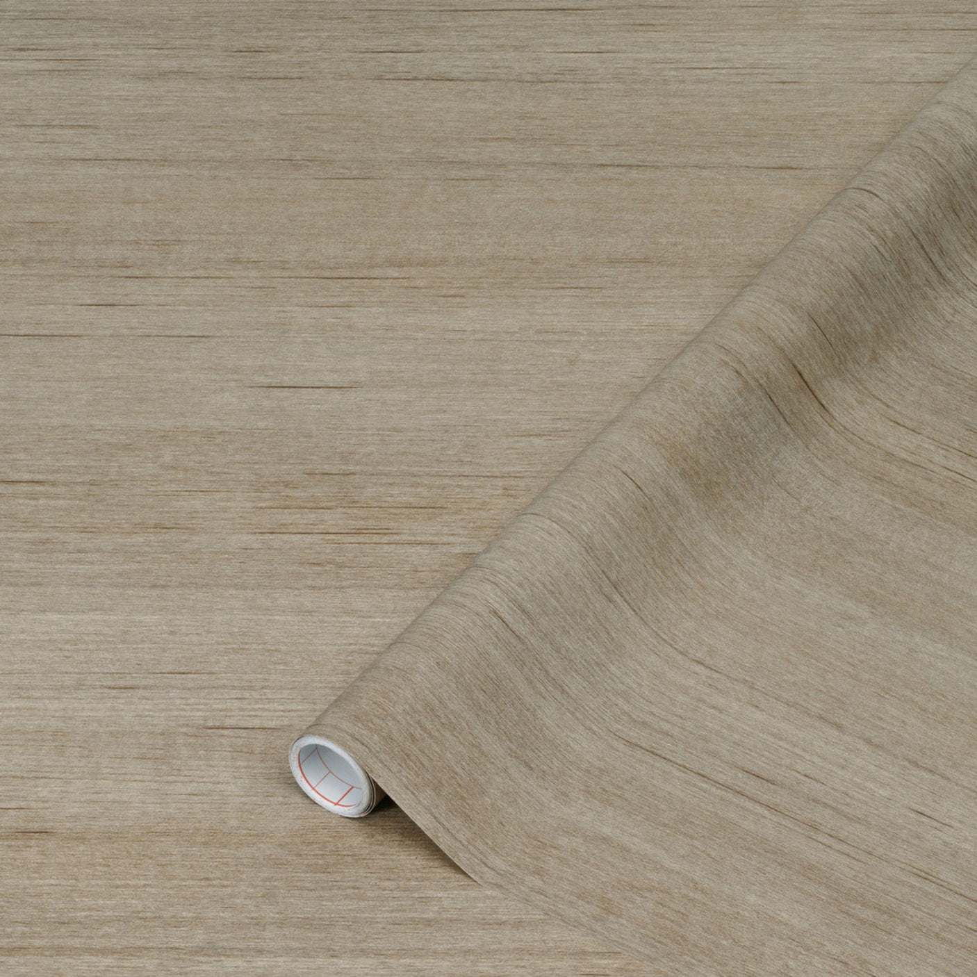 Test Tira Wood grå kontaktplast hjemme med en praktisk vareprøve fra Lindas Dekor.