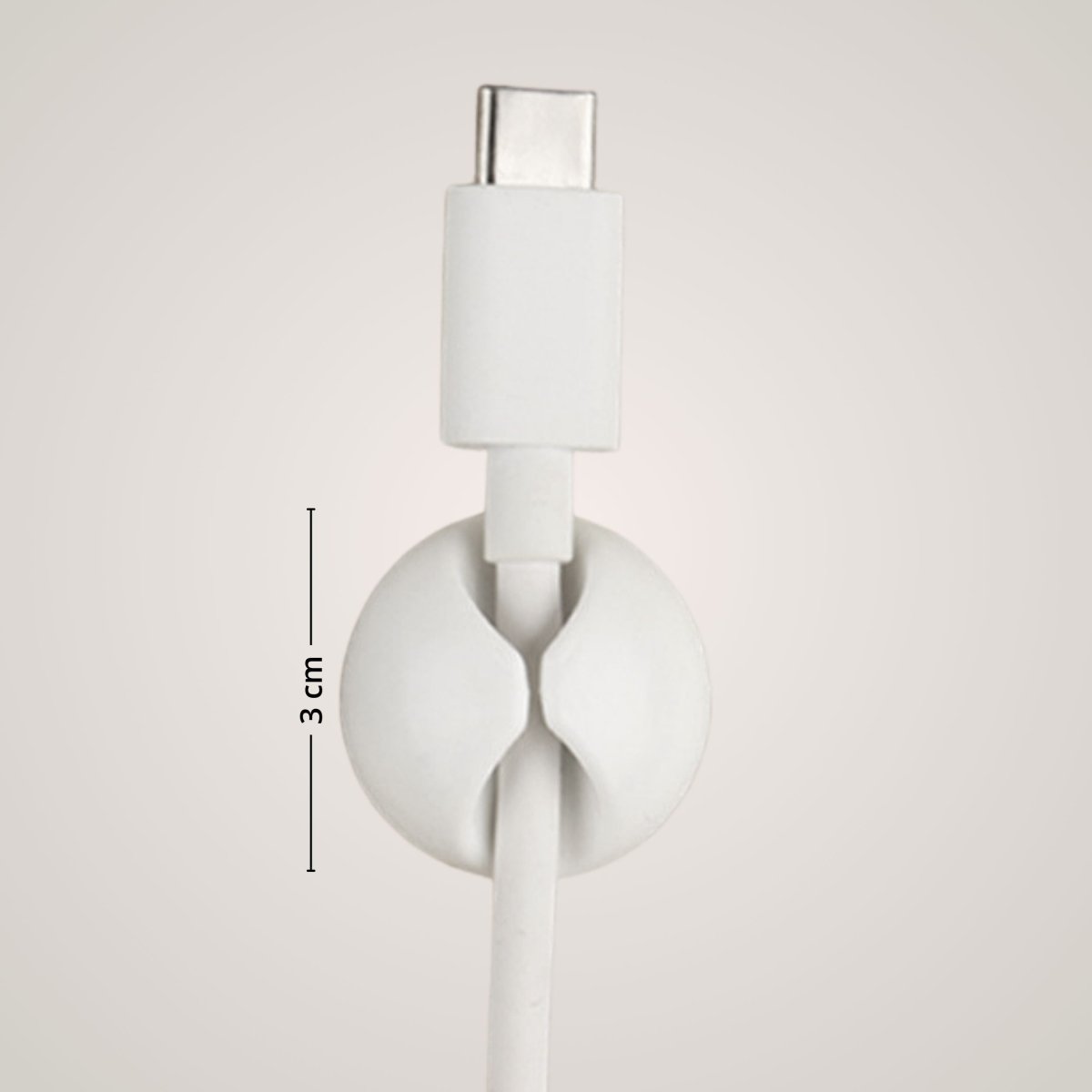 Ledningsholder hvit - Lindas Dekor