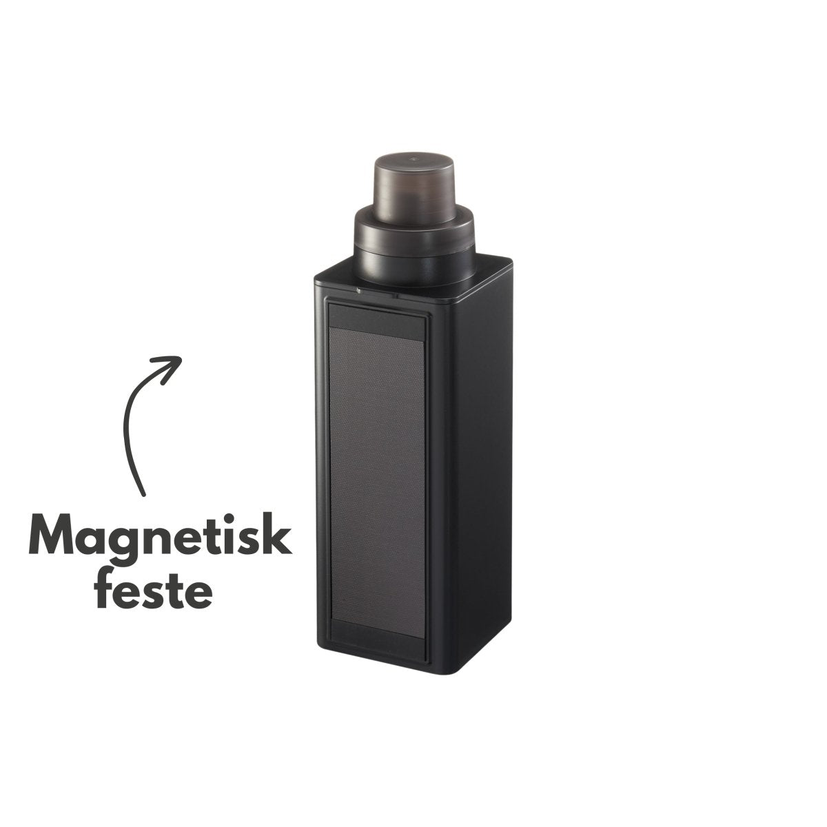 Magnetisk flaske til oppvaskmiddel sort - Lindas Dekor
