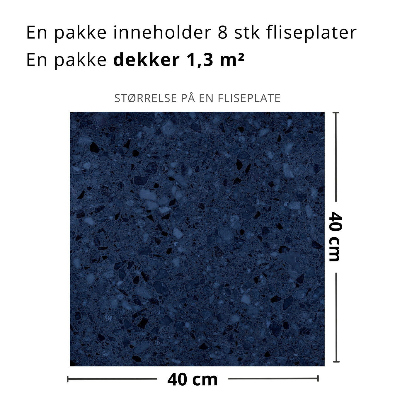 Lisboa Terazzo Blå selvklebende fliser