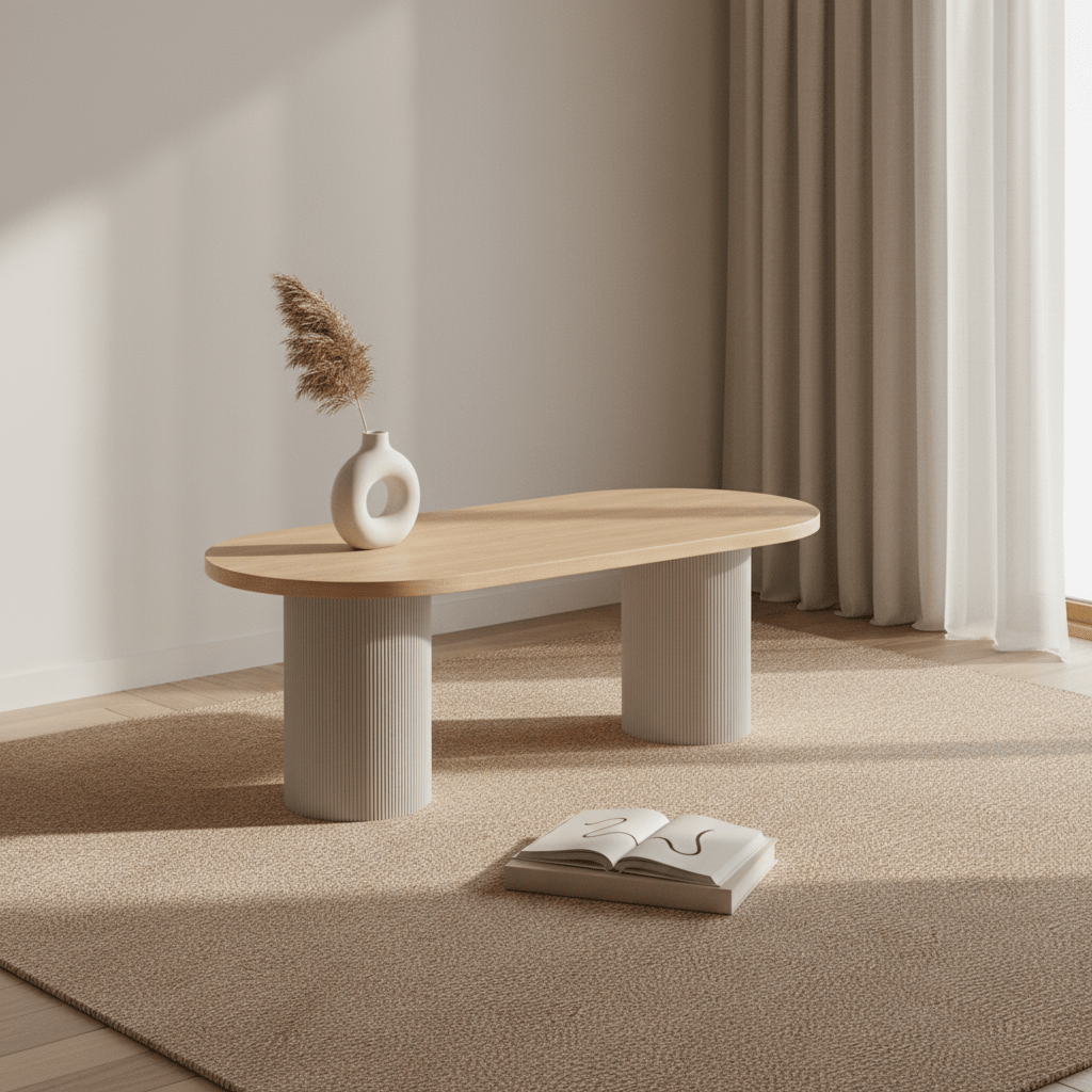 Solva spisebord ask sand natur 220 cm - Lindas Dekor Spisebord