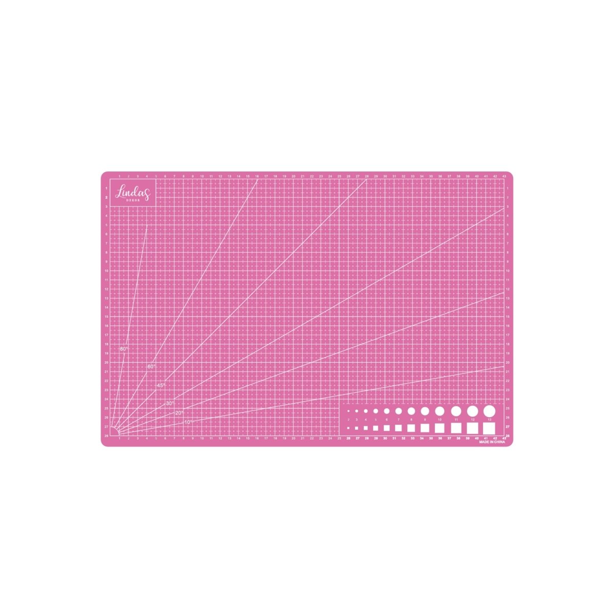 Skjærematte A3, rosa - Lindas Dekor