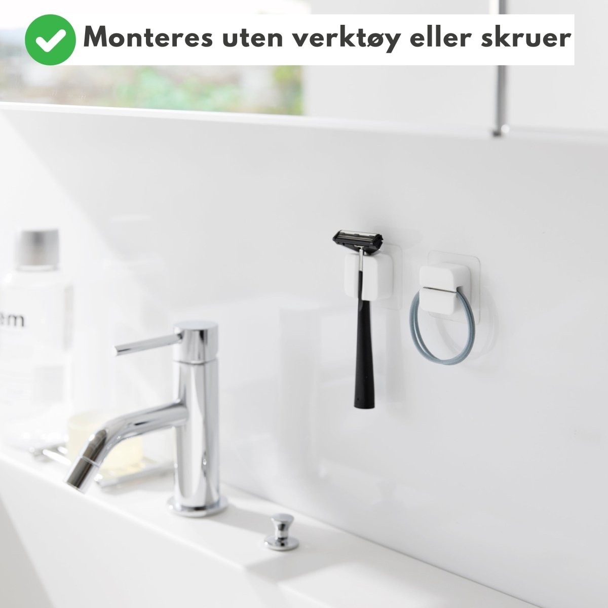 2 - pk Selvklebende holdere - Lindas Dekor