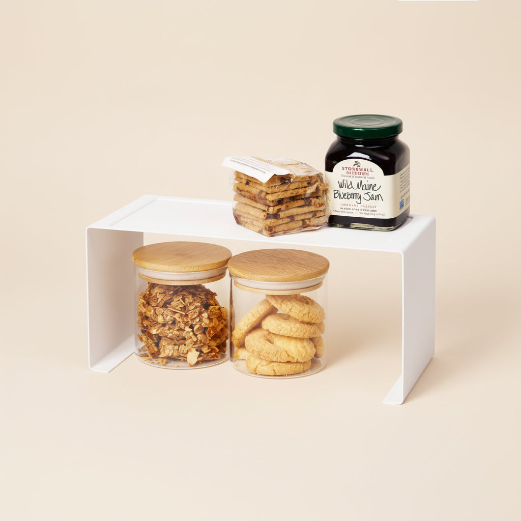 Stapelbar hylla smal vit