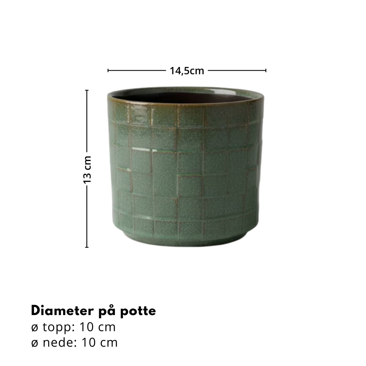 Skog mosaikk potte ø 12 cm - Lindas Dekor