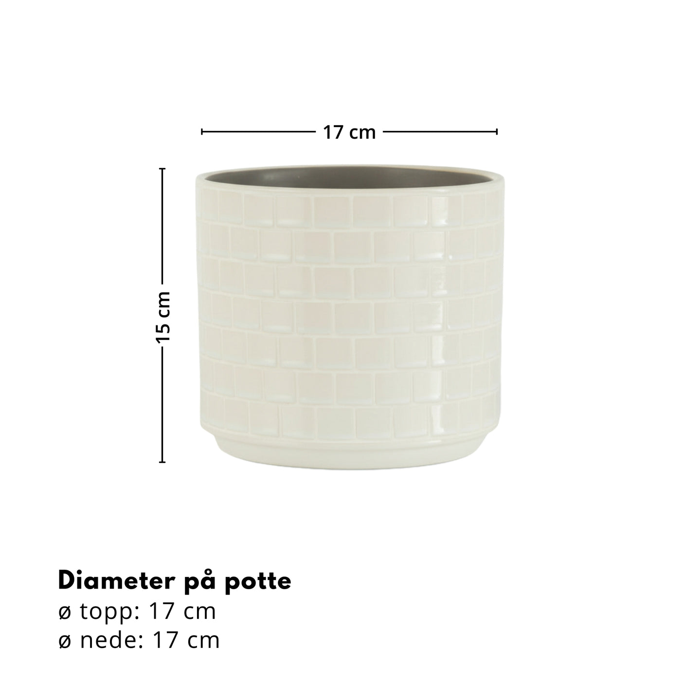 Snömosaikkruka ø 15,5 cm