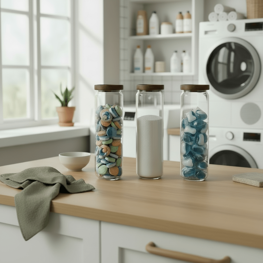 3-pk glasskrukke akasie 1,5 liter