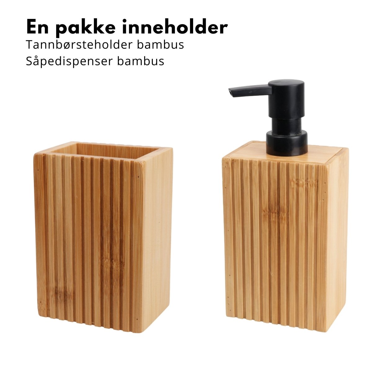 FSC-sertifisert bambus baderomssett - luksuriøst og bærekraftig design"