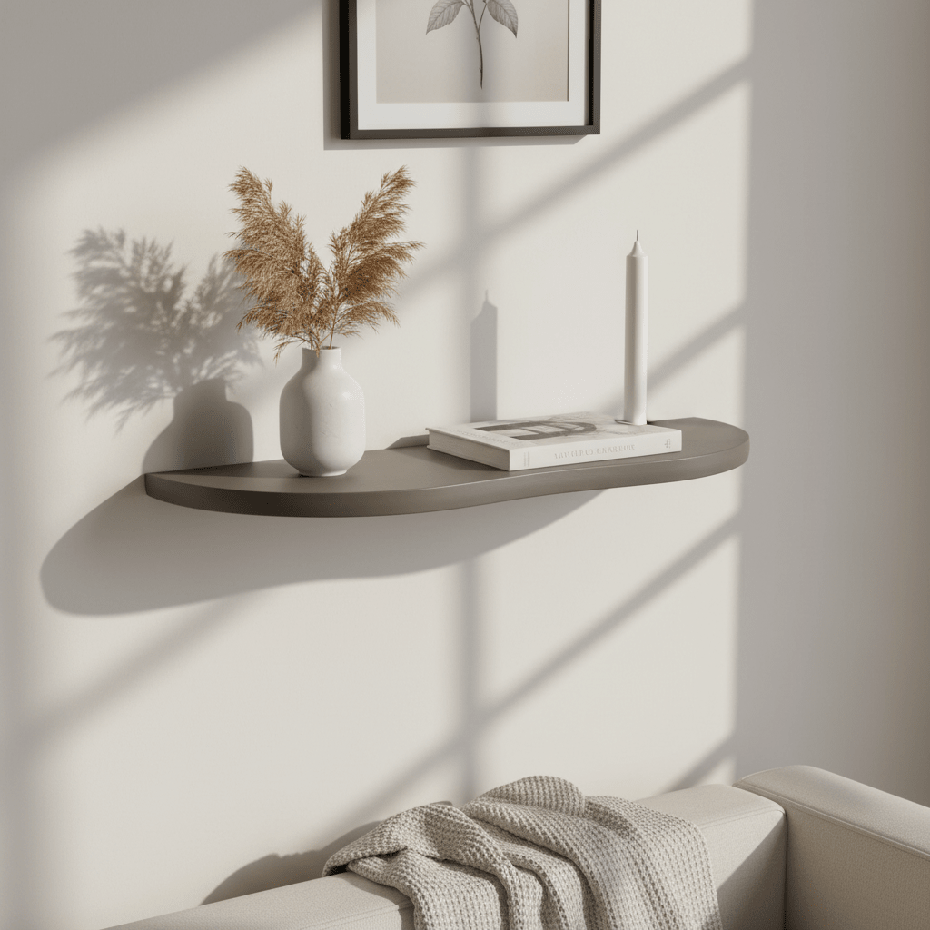 Botta vegghylle brun 57 x 19 x 2,5 cm - Lindas Dekor