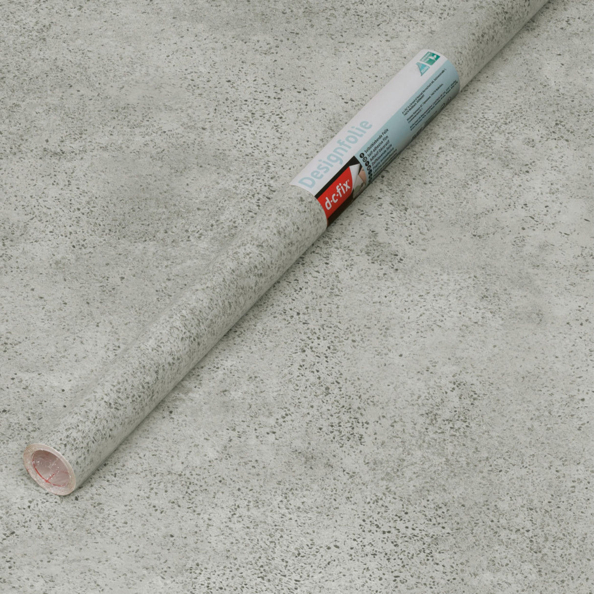 Vareprøve av Salazar mikrosement kontaktplast med autentisk betonglook.