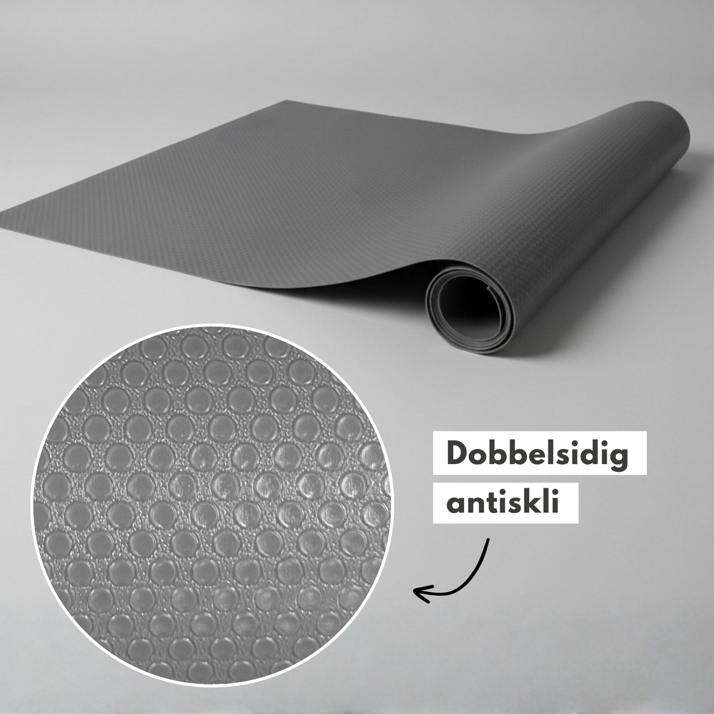 Skuffeinnlegg antiskli, grå