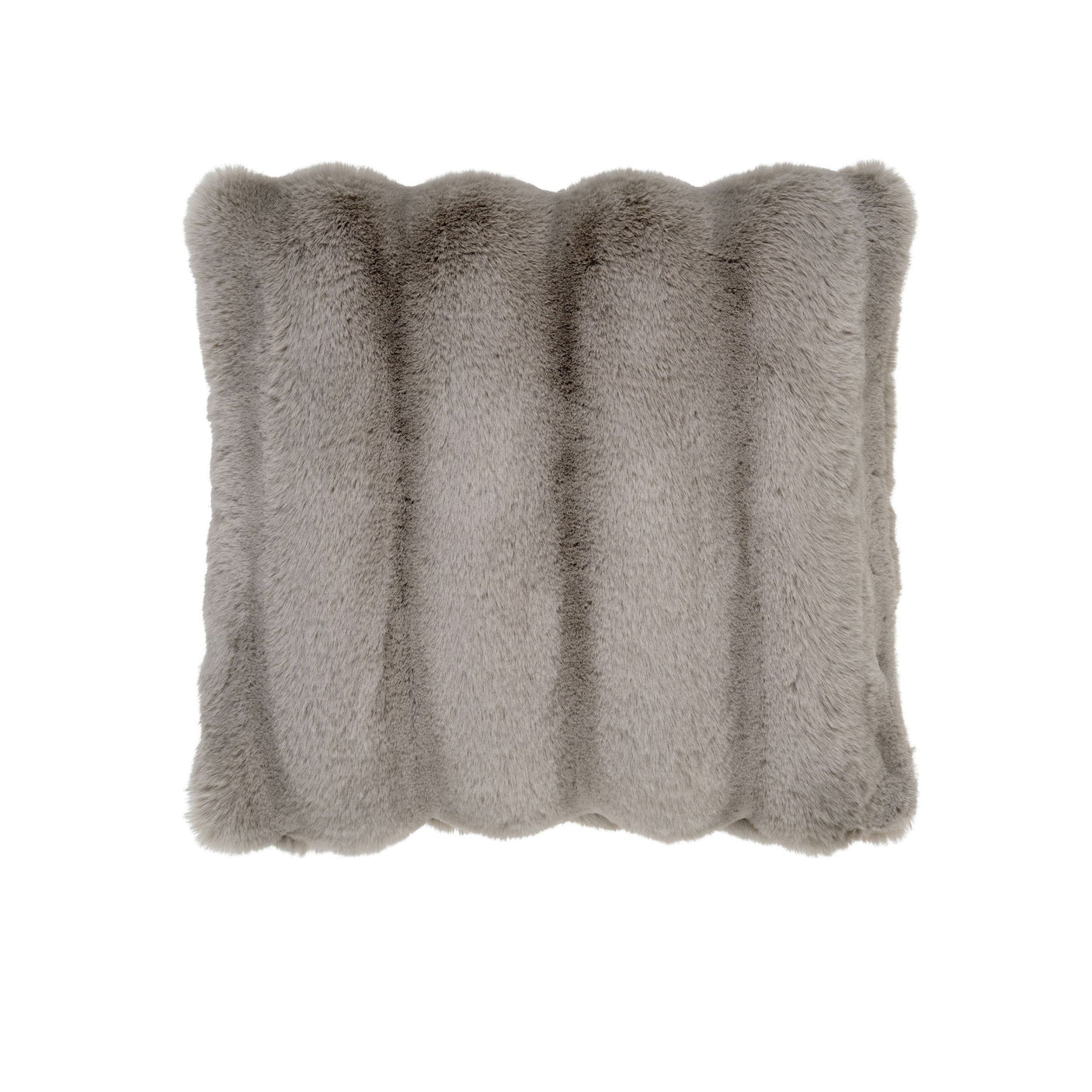 Galena pute i beige kunstpels 45×45 cm – dekorativ pyntepute til stue eller soverom