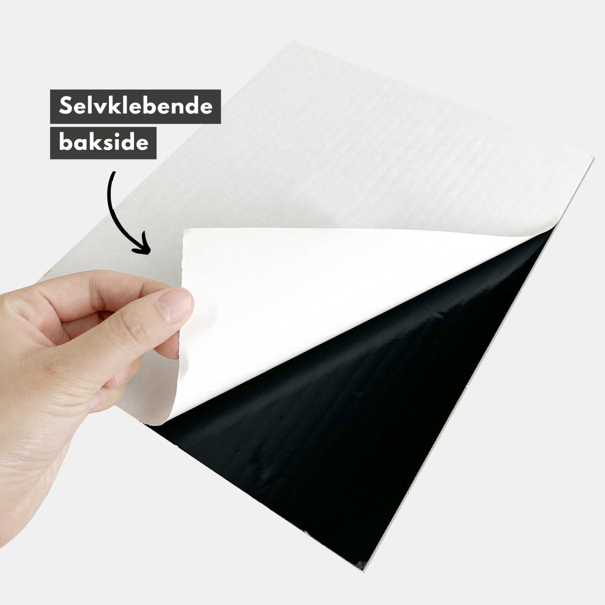 Vareprøver Alma matt hvit selvklebende veggfliser - Lindas Dekor