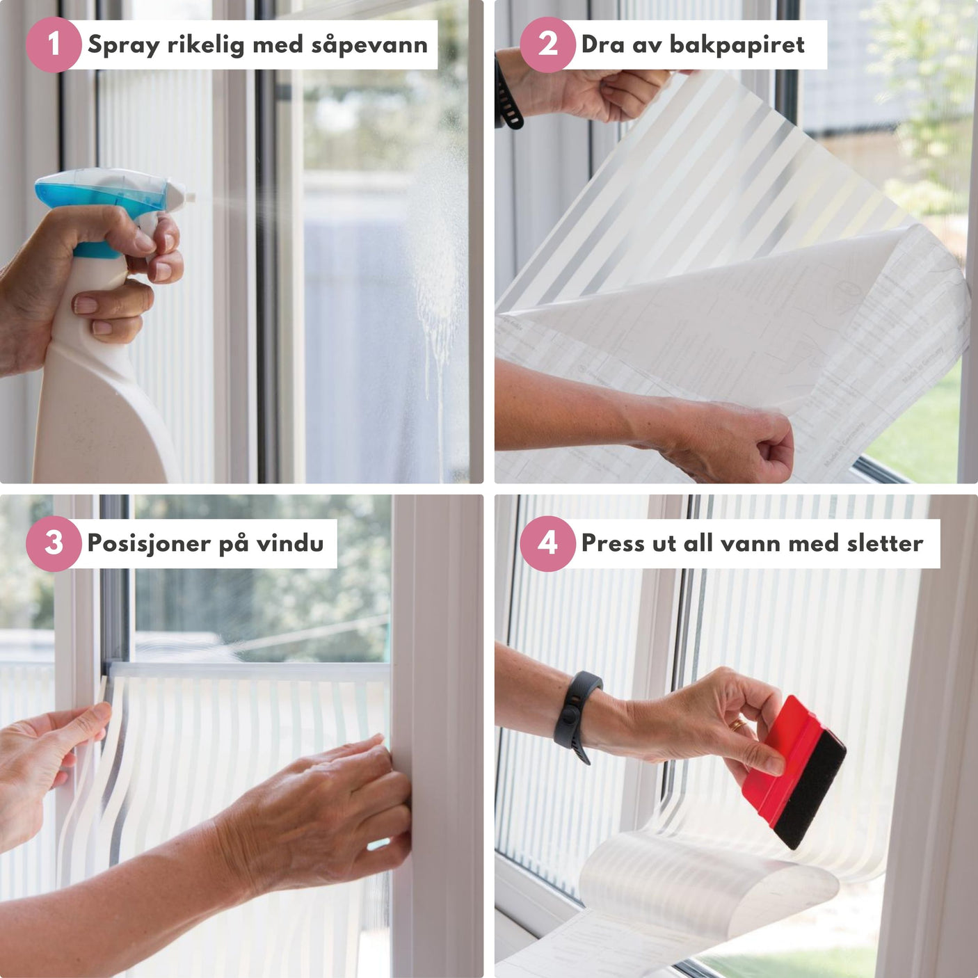 Statisk Linia fönsterfilm