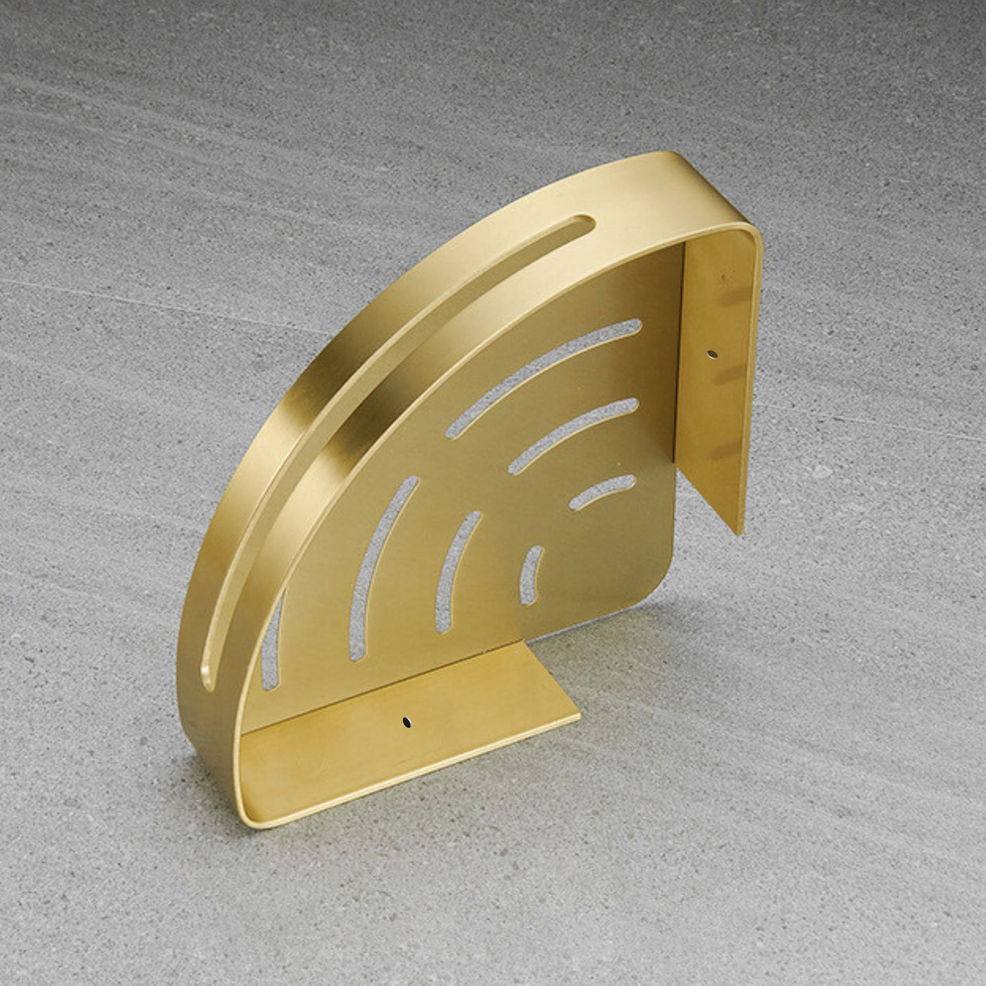 Dusjhylle til hjørne, messing