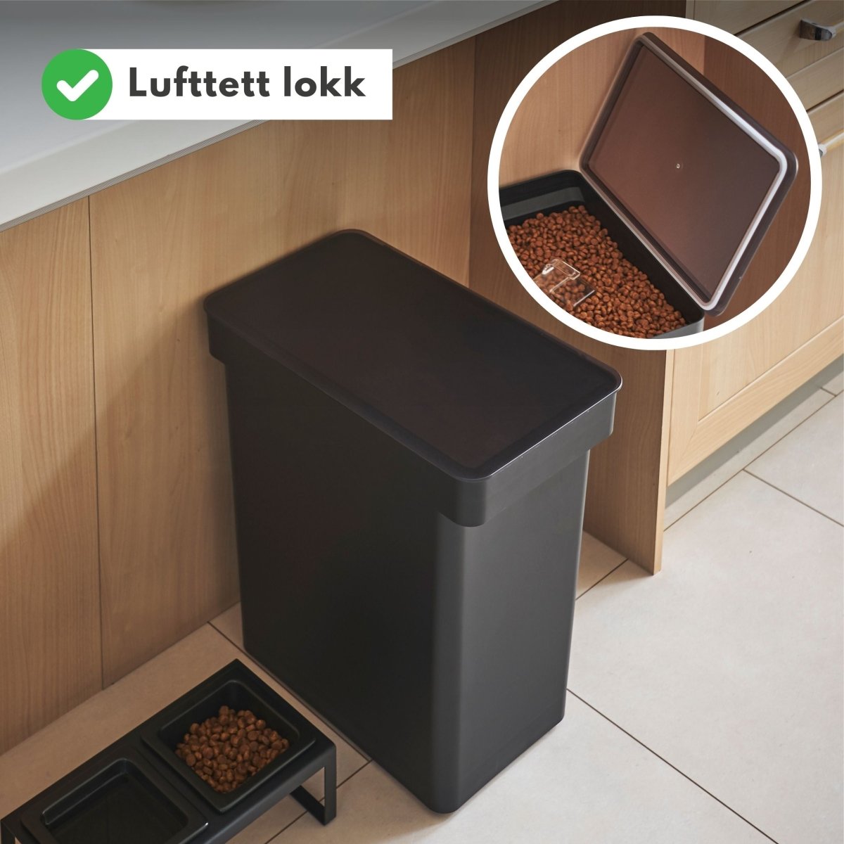 Oppbevaringsboks dyrefor sort - Lindas Dekor