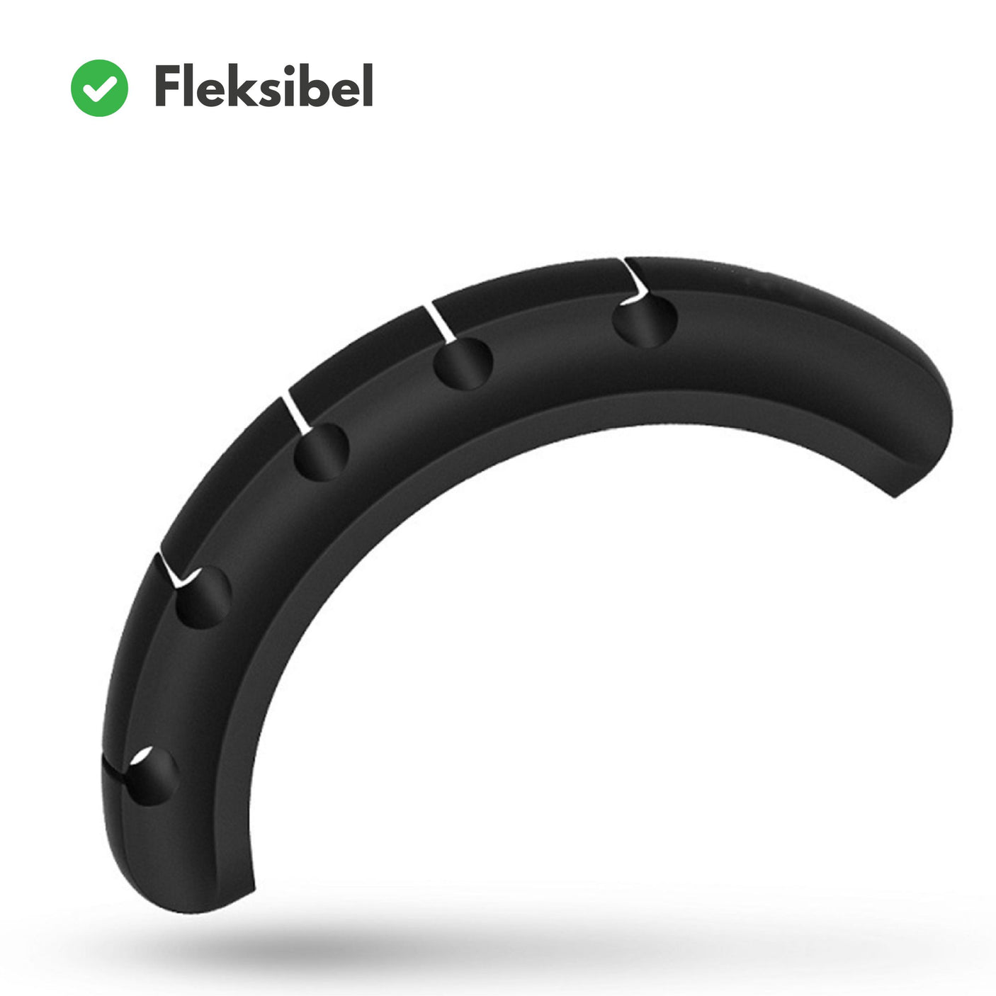 Ledningsholder med 5 hull