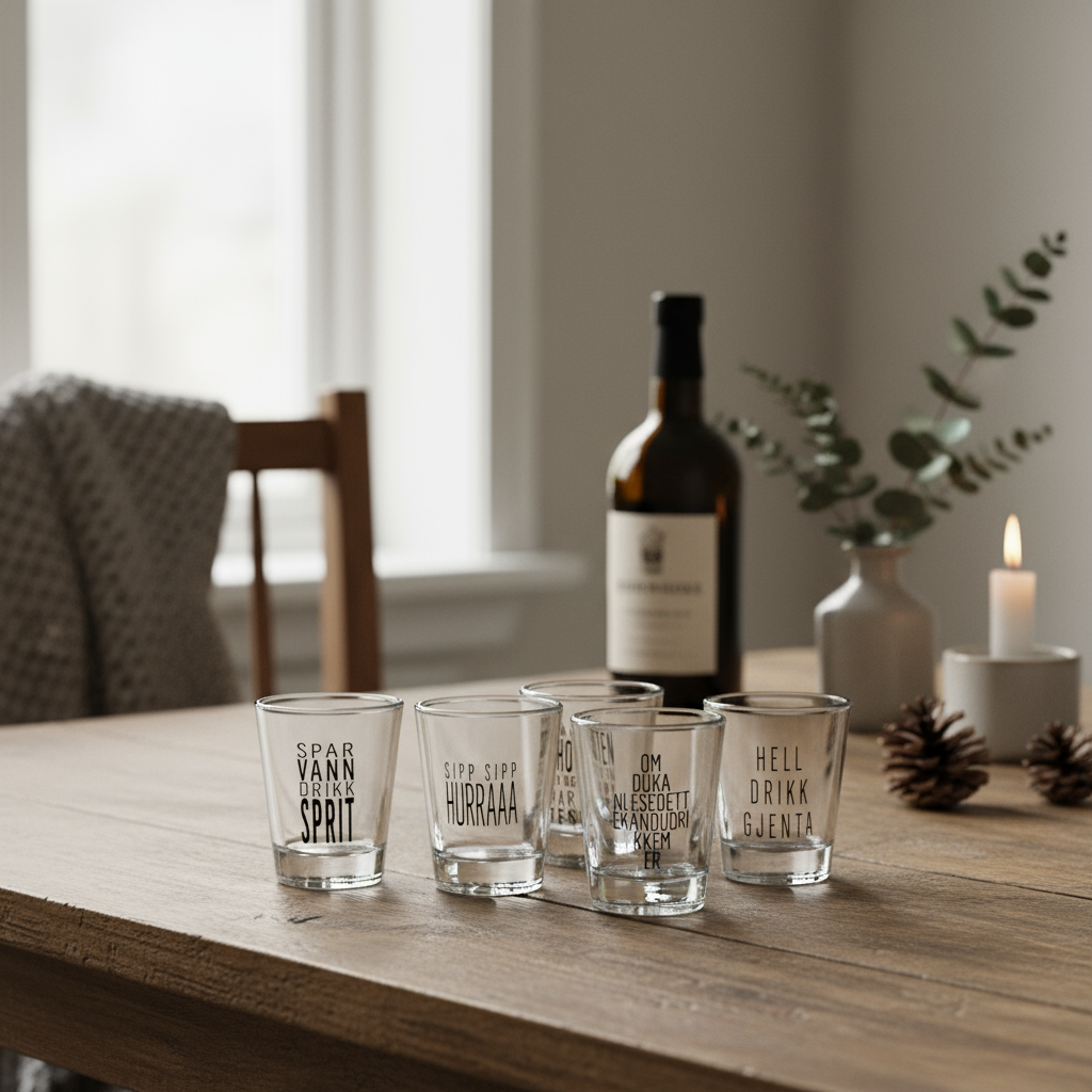 6-pk Shotglass gutta tekster