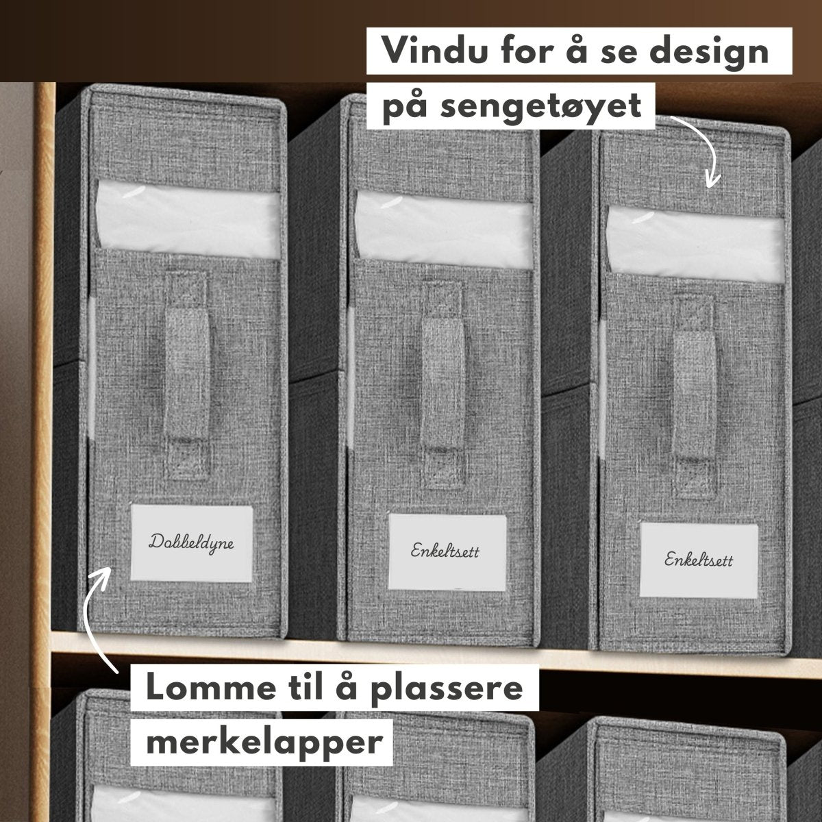 Oppbevaringsboks til sengetøy - Lindas Dekor