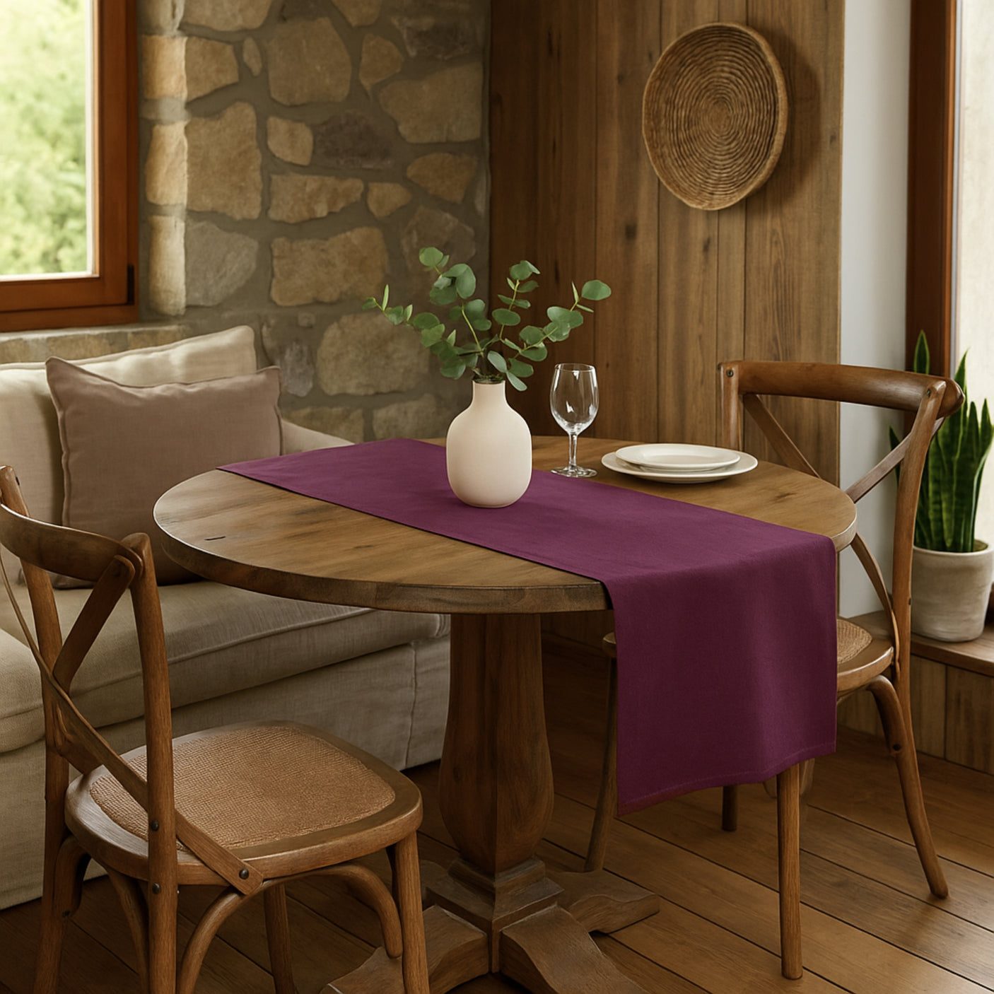 Bordløper lilla 40 x 140 cm