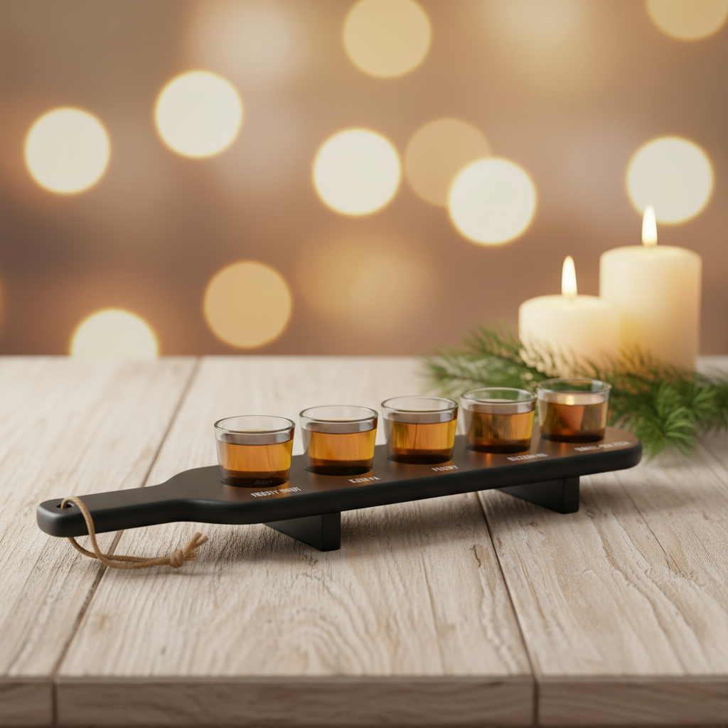 Shotglass planke sort