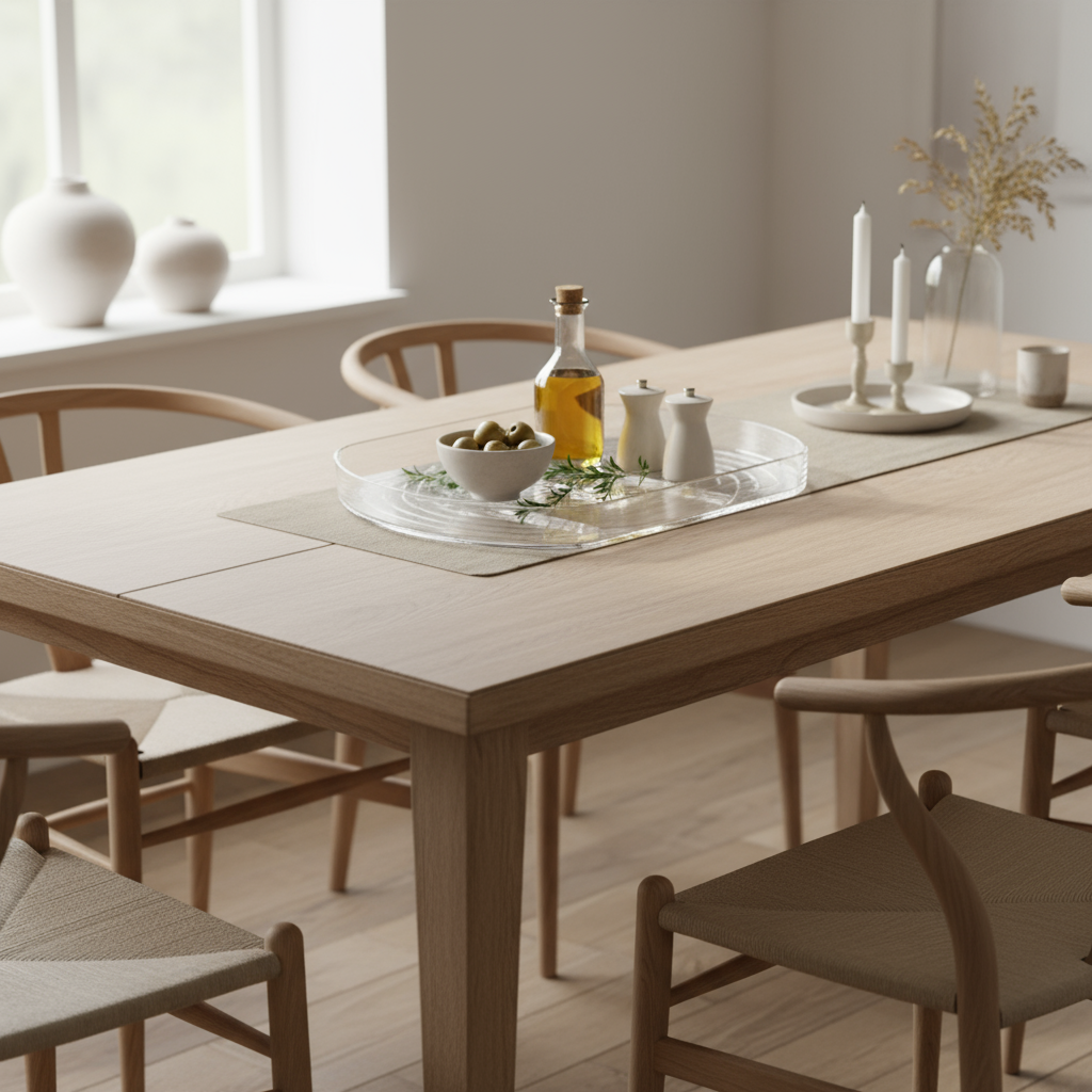 Roterende snurrebrett i plast som gir oversikt i kjøleskap og skap