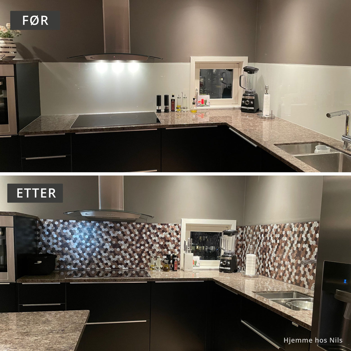 Självhäftande väggplattor i brons