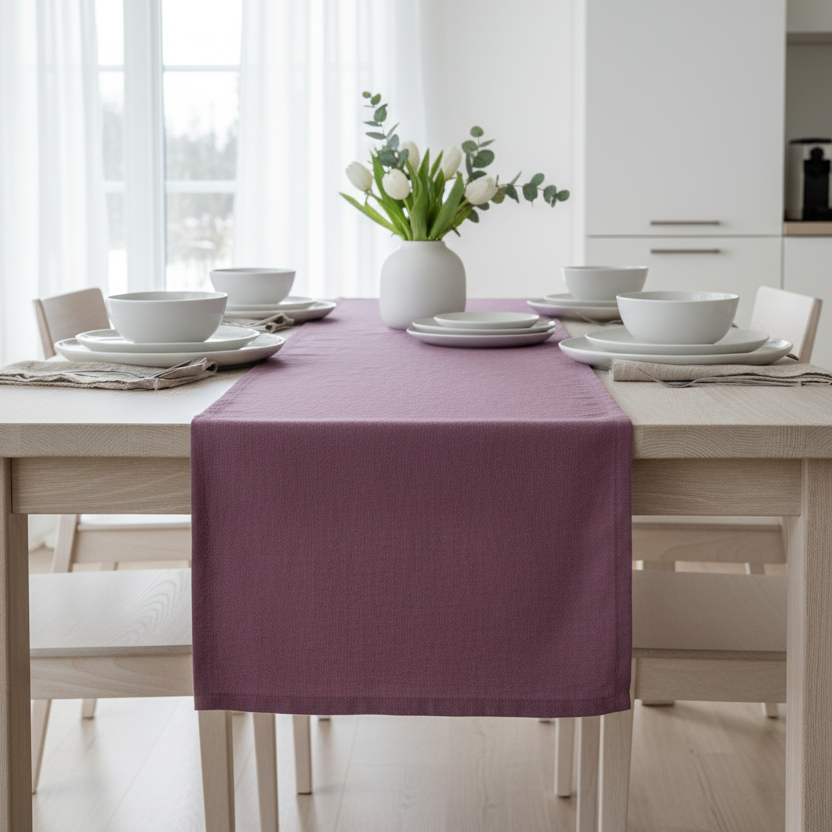 Bordløper lilla 40 x 140 cm