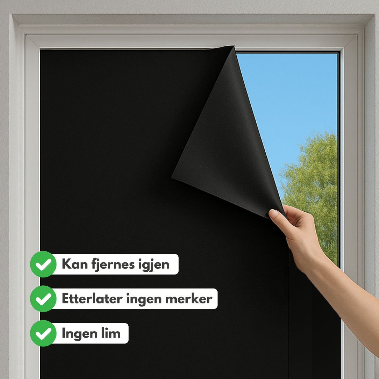 Vareprøve: Supreme Static Blackout vindusfolie