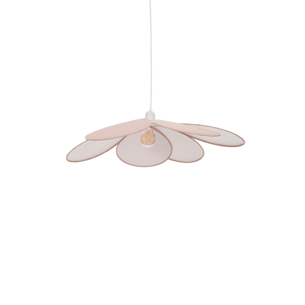 Taklampe kronblad rosa 64 cm - Lindas Dekor Taklampe