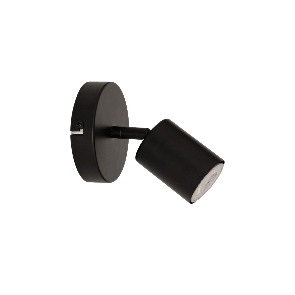Vico vegg- og taklampe sort med 1 justerbar spot 10 cm - Lindas Dekor Vegglampe