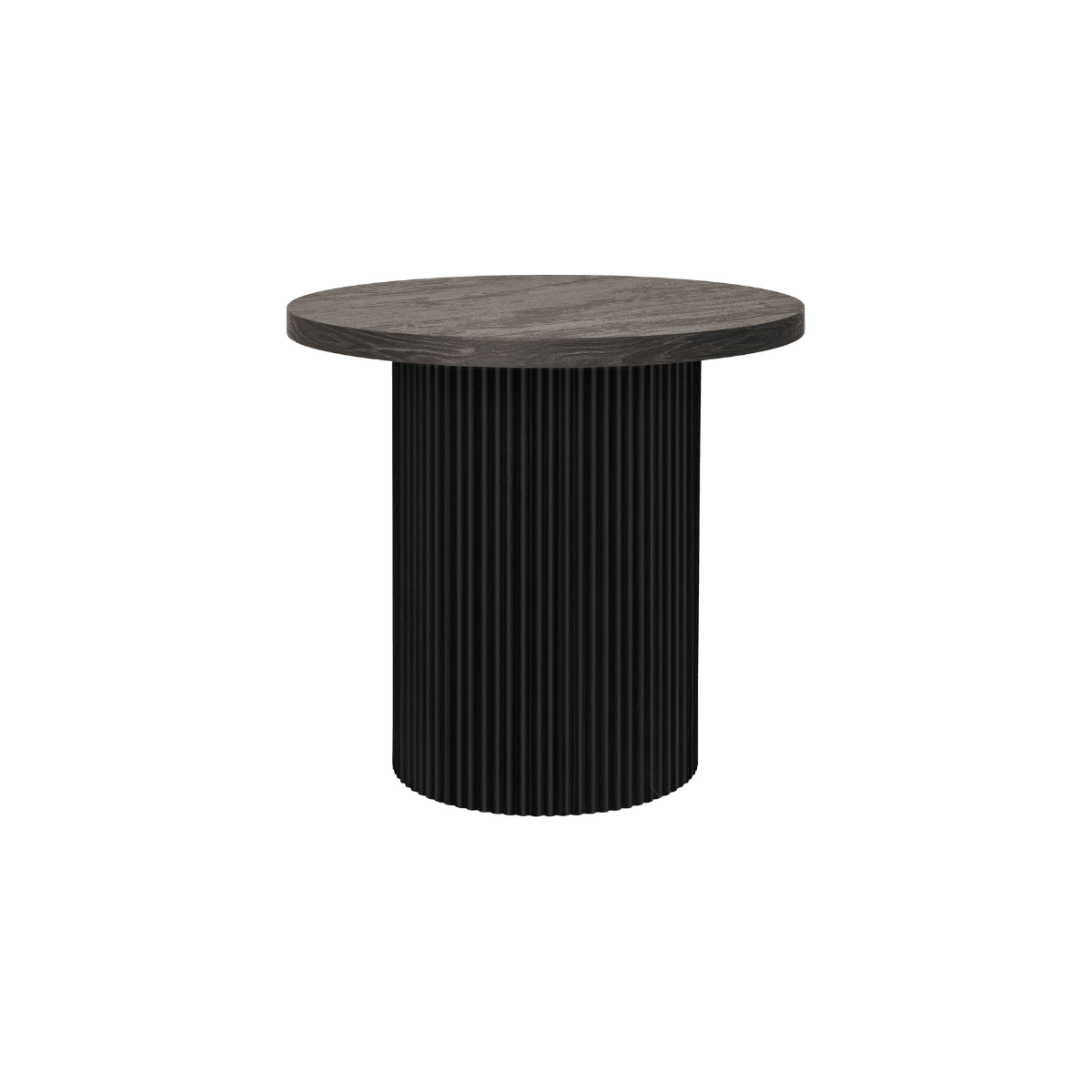 Boavista sidebord mørk brun ø48 cm rundt sidebord til stue