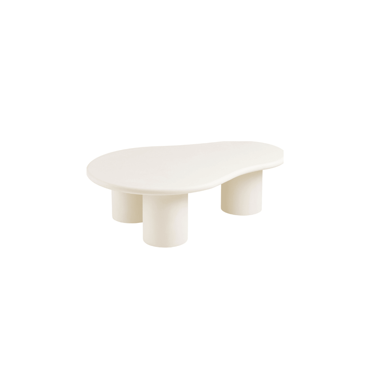 Palmera sofabord sement-look off-white 120 x 80 x 35 cm - Lindas Dekor Sofabord