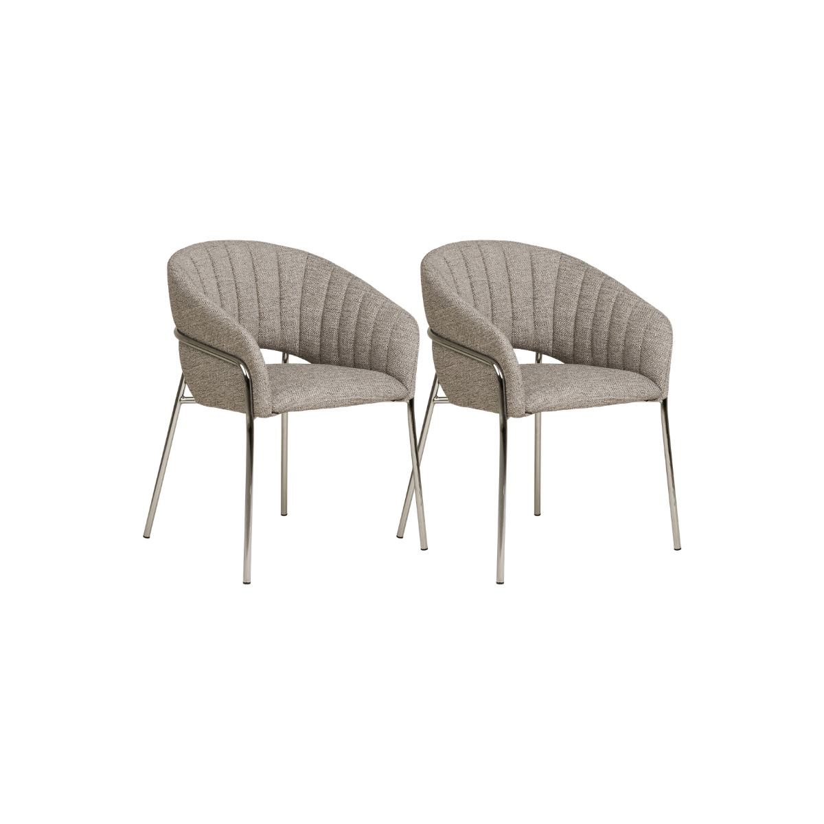 2-pk Costa spisestol lys grå