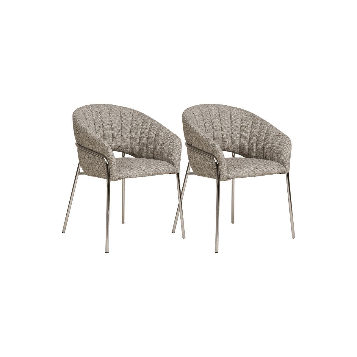 2-pk Costa spisestol lys grå - Lindas Dekor Spisestol