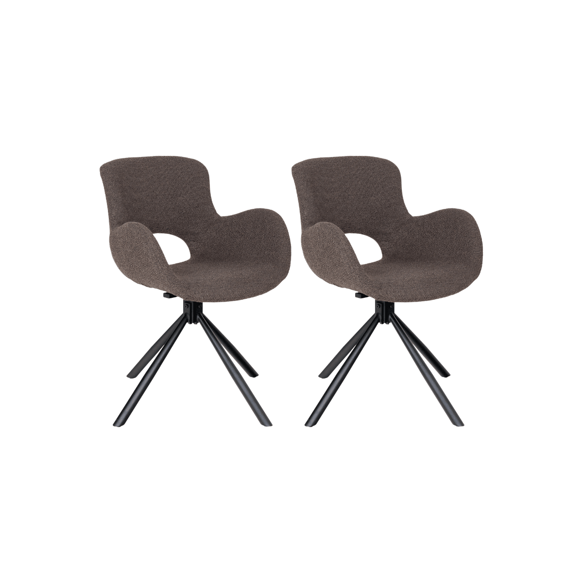 2-pk Amorim dreibar spisestol lys brun - Lindas Dekor Spisestol