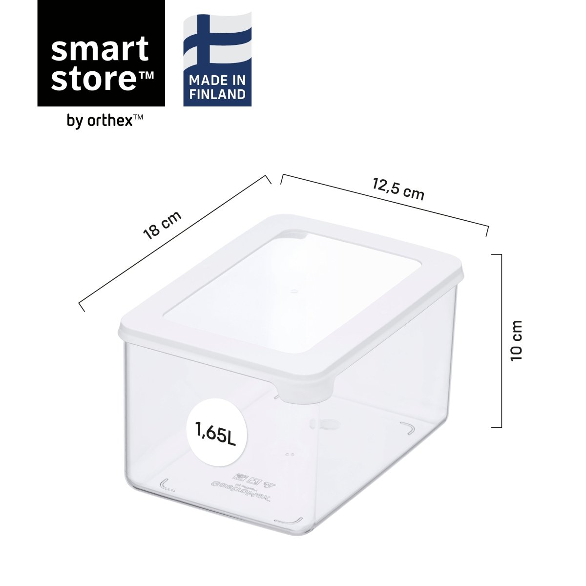 SmartStore™ Vision oppbevaringsboks med lokk 1,65 L - Lindas Dekor