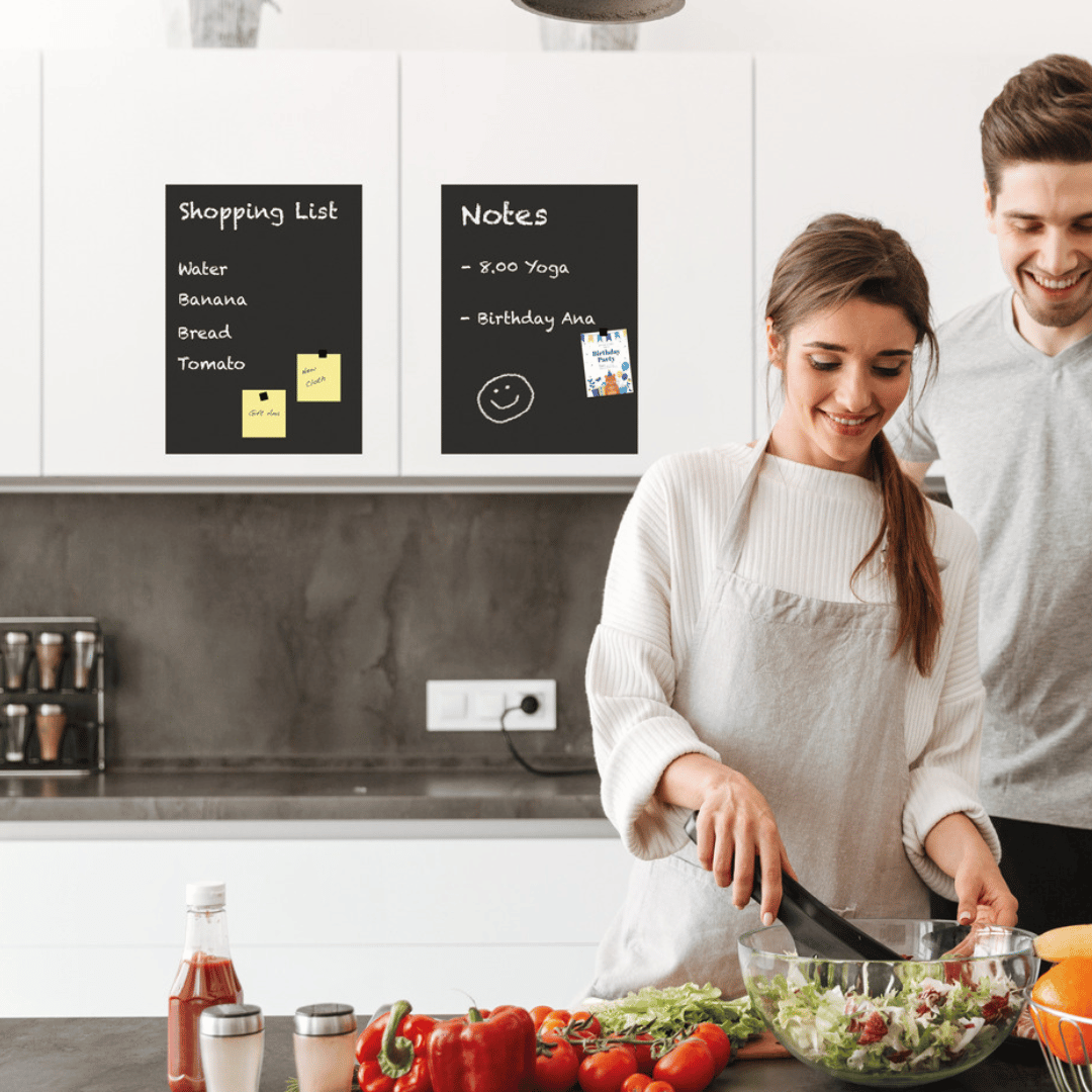 d-c-fix magnetisk tavlefolie emballasje – inkl. 2 ark, 3 kritt og 4 magneter