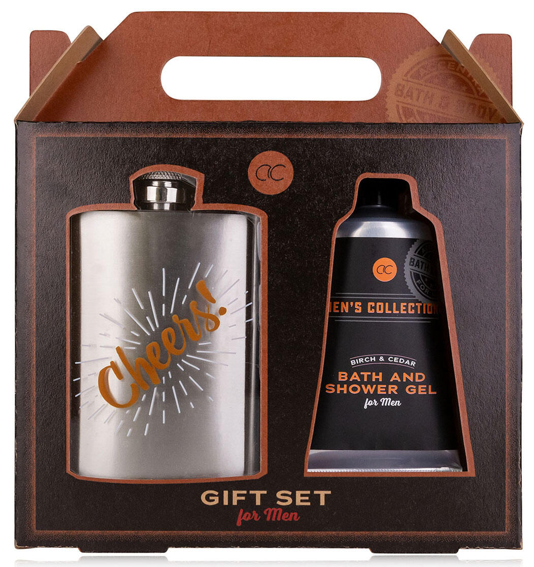 Gavesett dusjsåpe 60 ml og lommelerke 115 ml – bjørk og sedertre