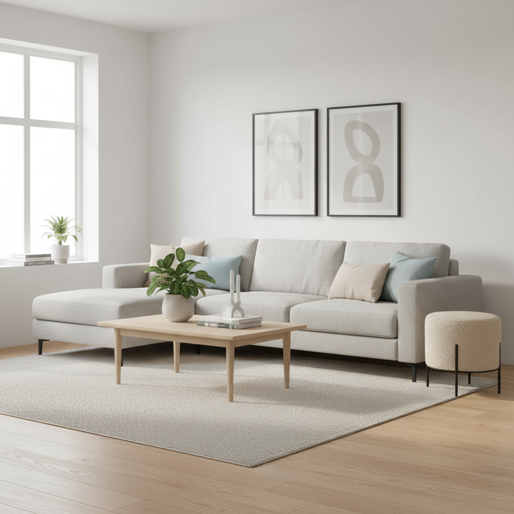 Alford puff 35,5 x 37 cm brukt som ekstra sitteplass i stue